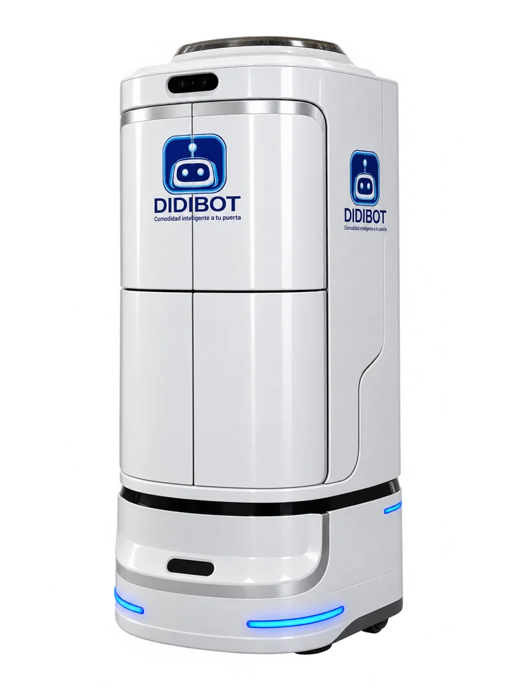 Robot DIDIBOT, vista de tres cuartos